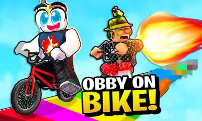 Obby but You’re on a Bike img