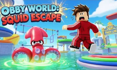 Obby World: Squid Escape img